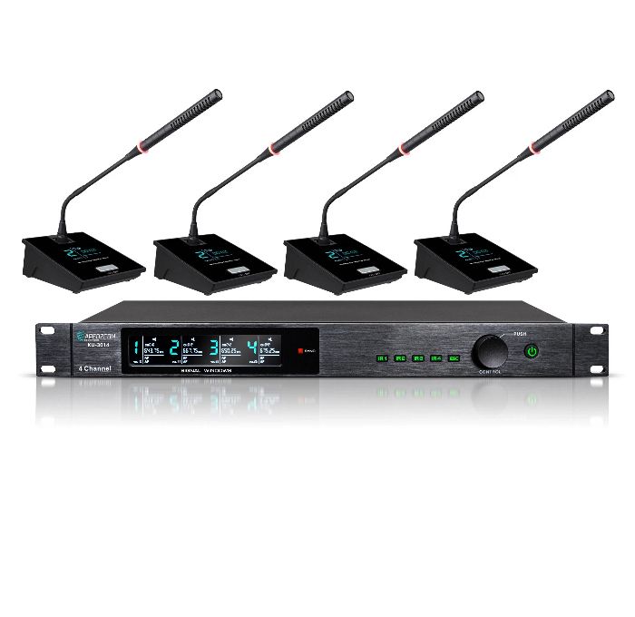 高级一拖四无线鹅颈话筒